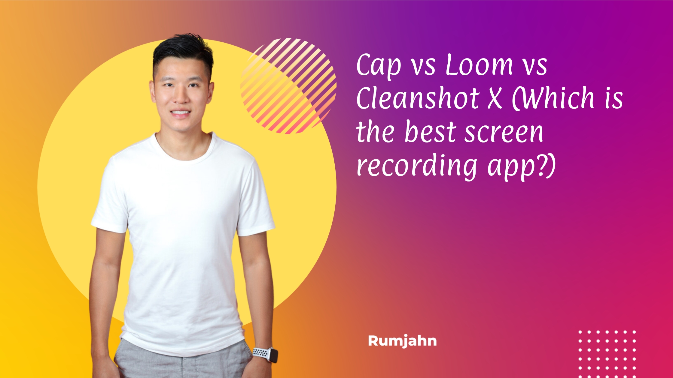 Cap vs Loom vs Cleanshot X (Which is the best screen recording app?)