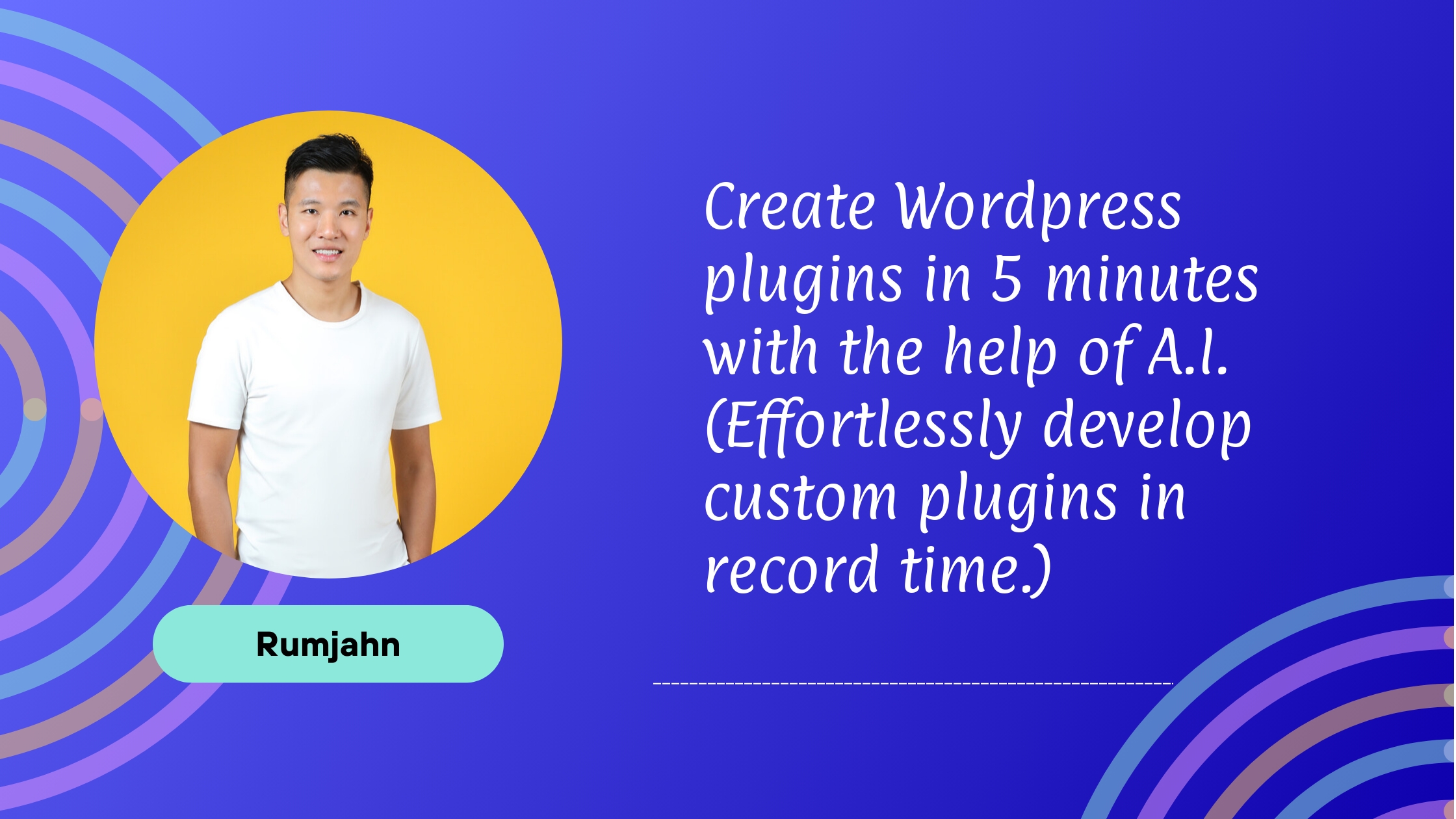 Create Wordpress plugins in 5 minutes with the help of A.I. (Effortlessly develop custom plugins in record time.)