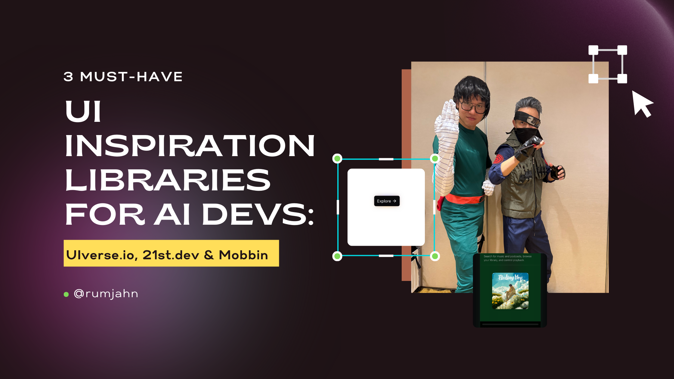 3 Must-Have UI Inspiration Libraries for AI Devs: UIverse.io, 21st.dev &amp; Mobbin