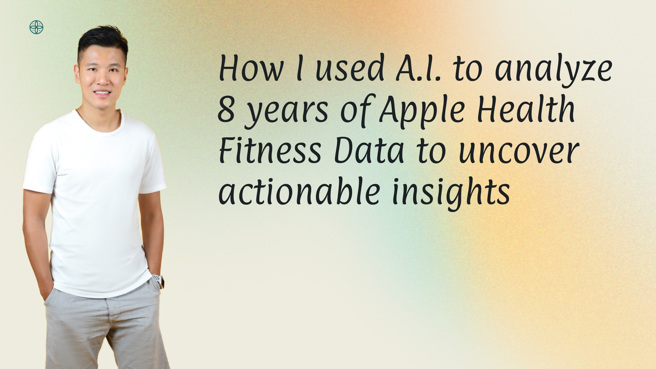 How I used A.I. to analyze 8 years of Apple Health Fitness Data to uncover actionable insights