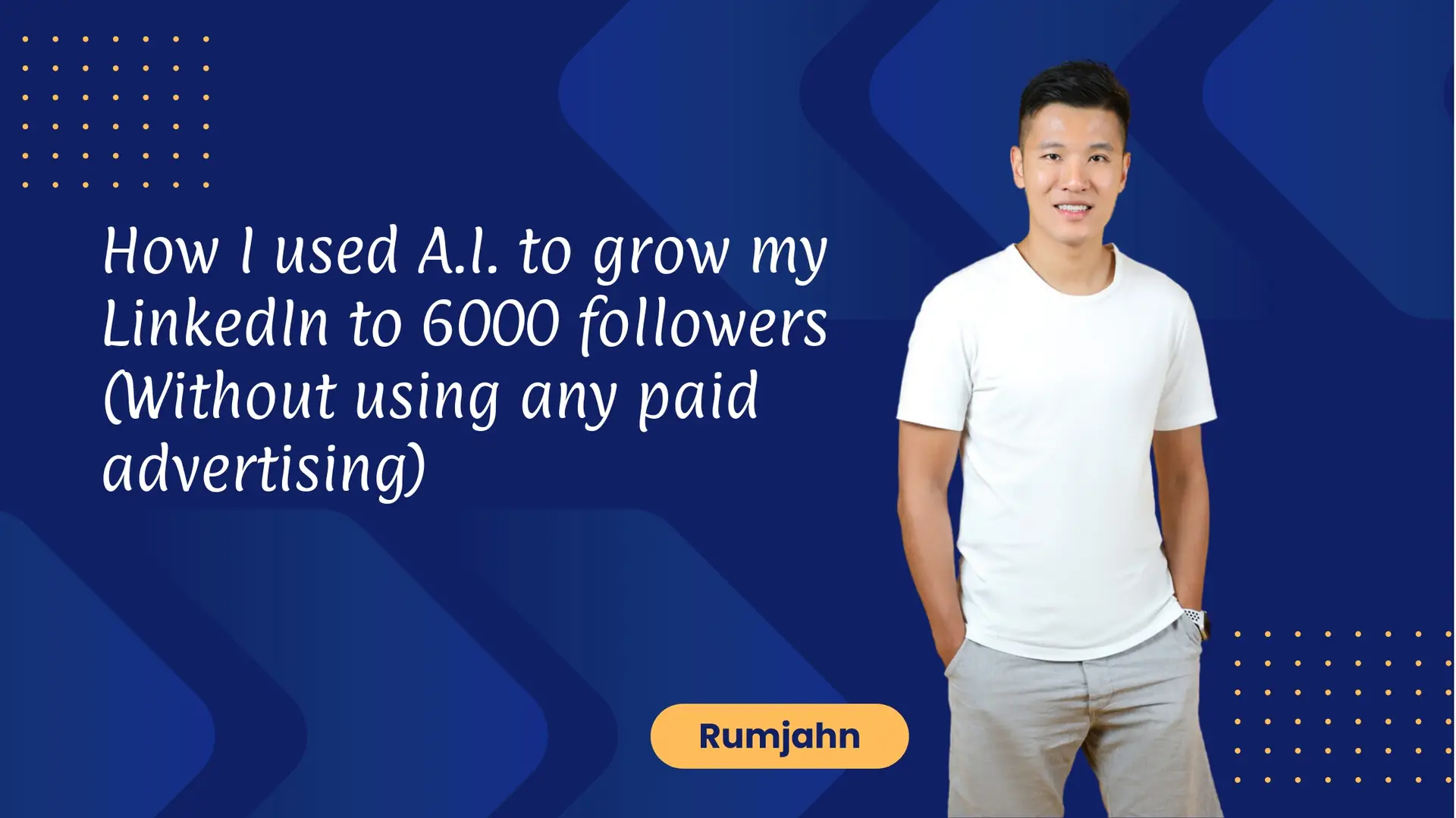 How I used A.I. to grow my LinkedIn to 6000 followers (Without using any paid advertising)