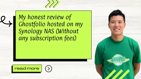 My honest review of Ghostfolio hosted on my Synology NAS (Without any subscription fees)