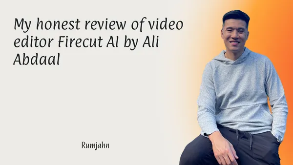 My honest review of video editor Firecut AI by Ali Abdaal