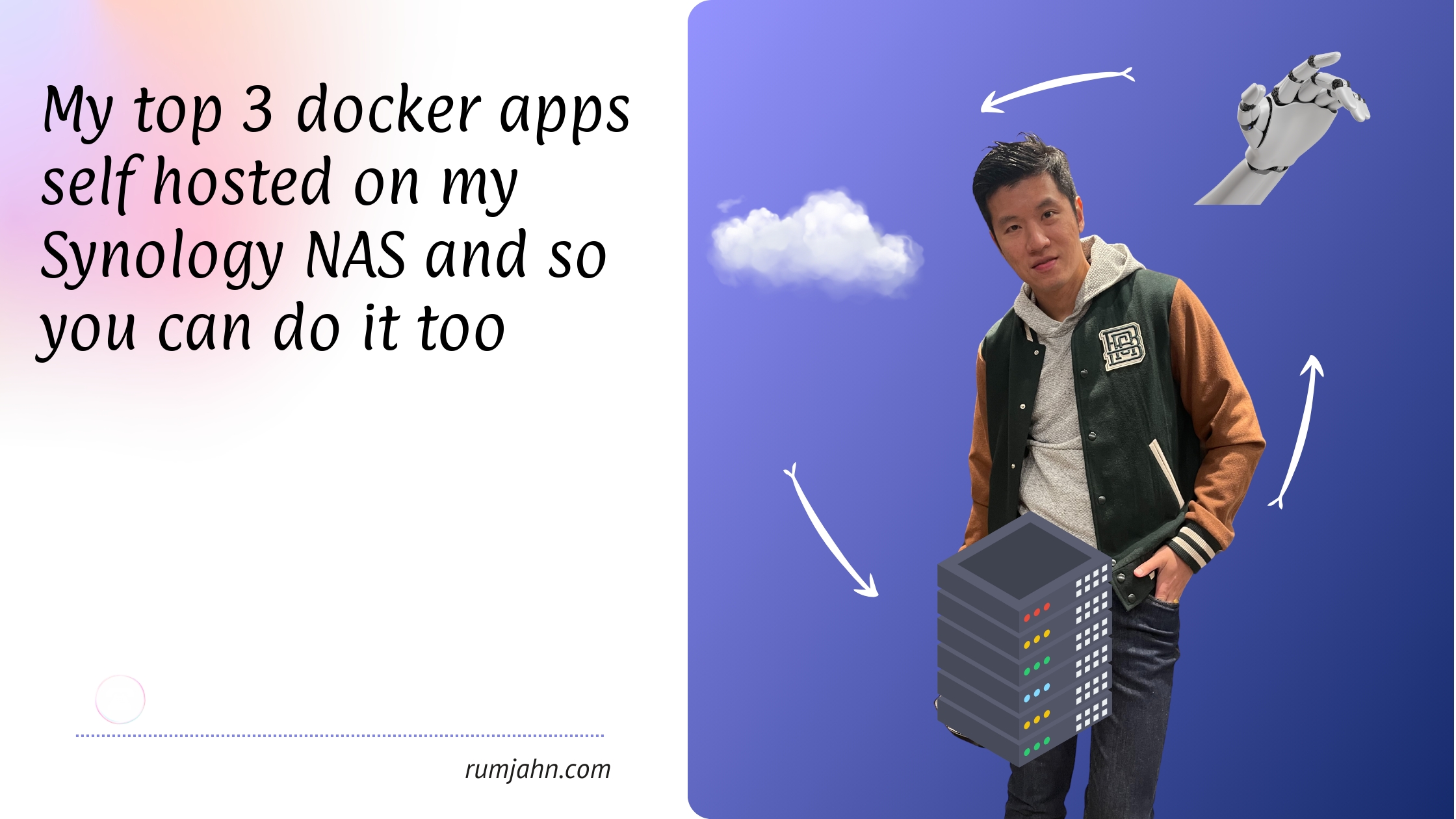 My top 3 docker apps self hosted on my Synology NAS and so you can do it too