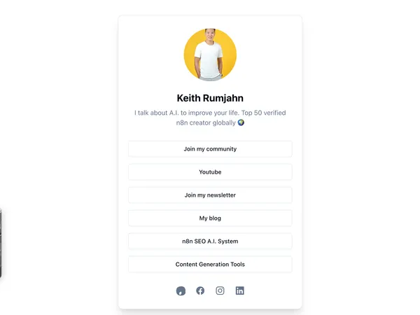 How to Save $300/Year by Building Your Own Linktree Alternative with AI