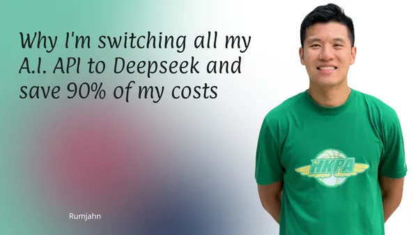 Why I'm switching all my A.I. API to Deepseek and save 90% of my costs