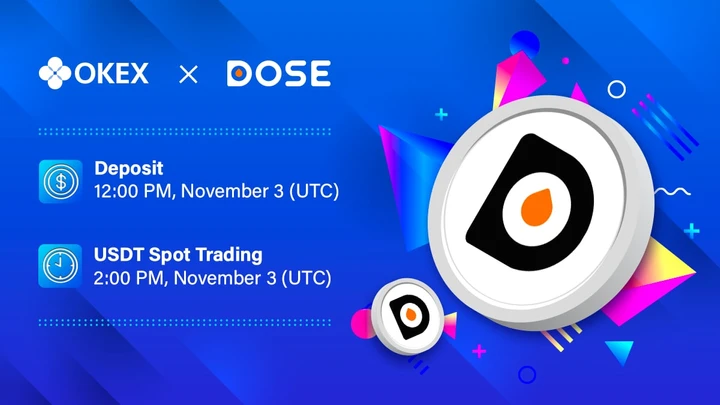 $DOSE token launch on major exchanges