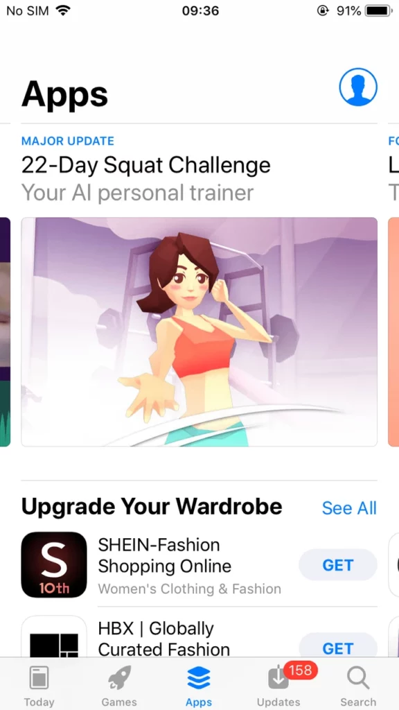 22 squats featured by Apple