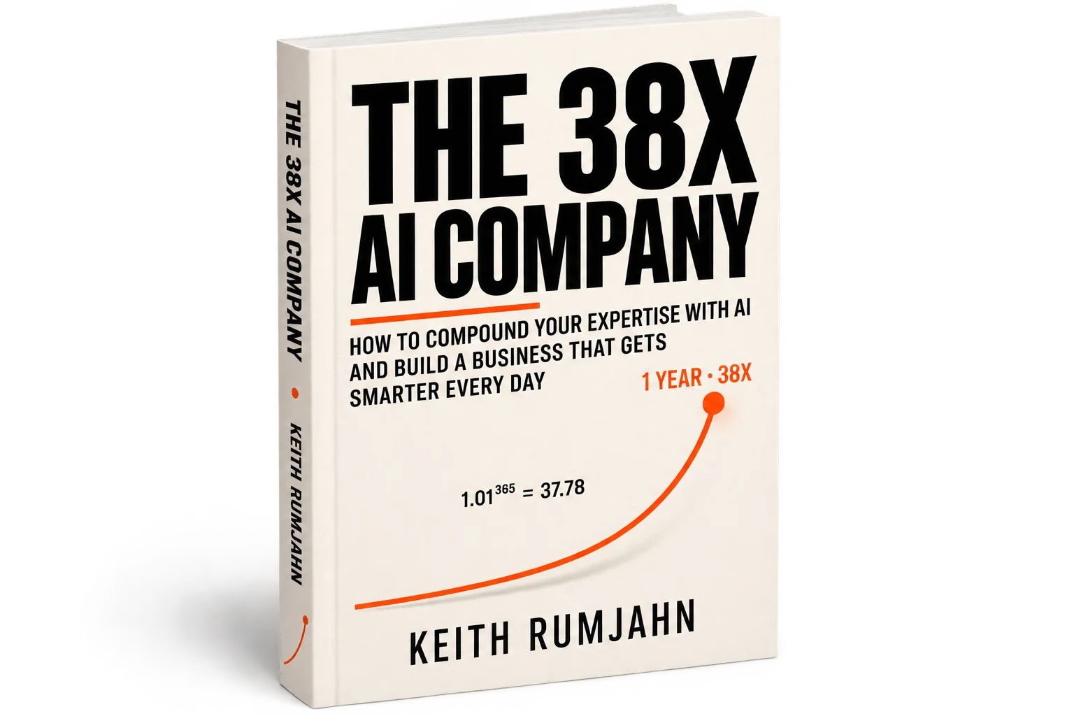 A physical mockup of The 38X AI Company by Keith Rumjahn